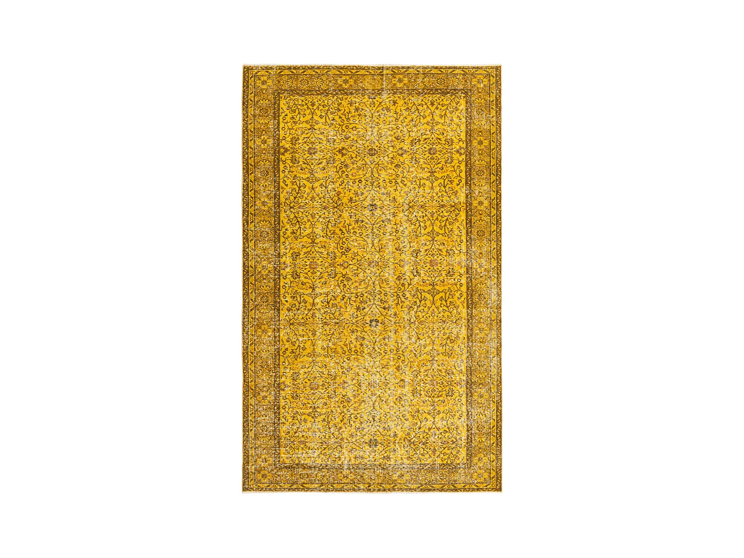 Tapis de laine 165x277 jaune Ultra Vintage