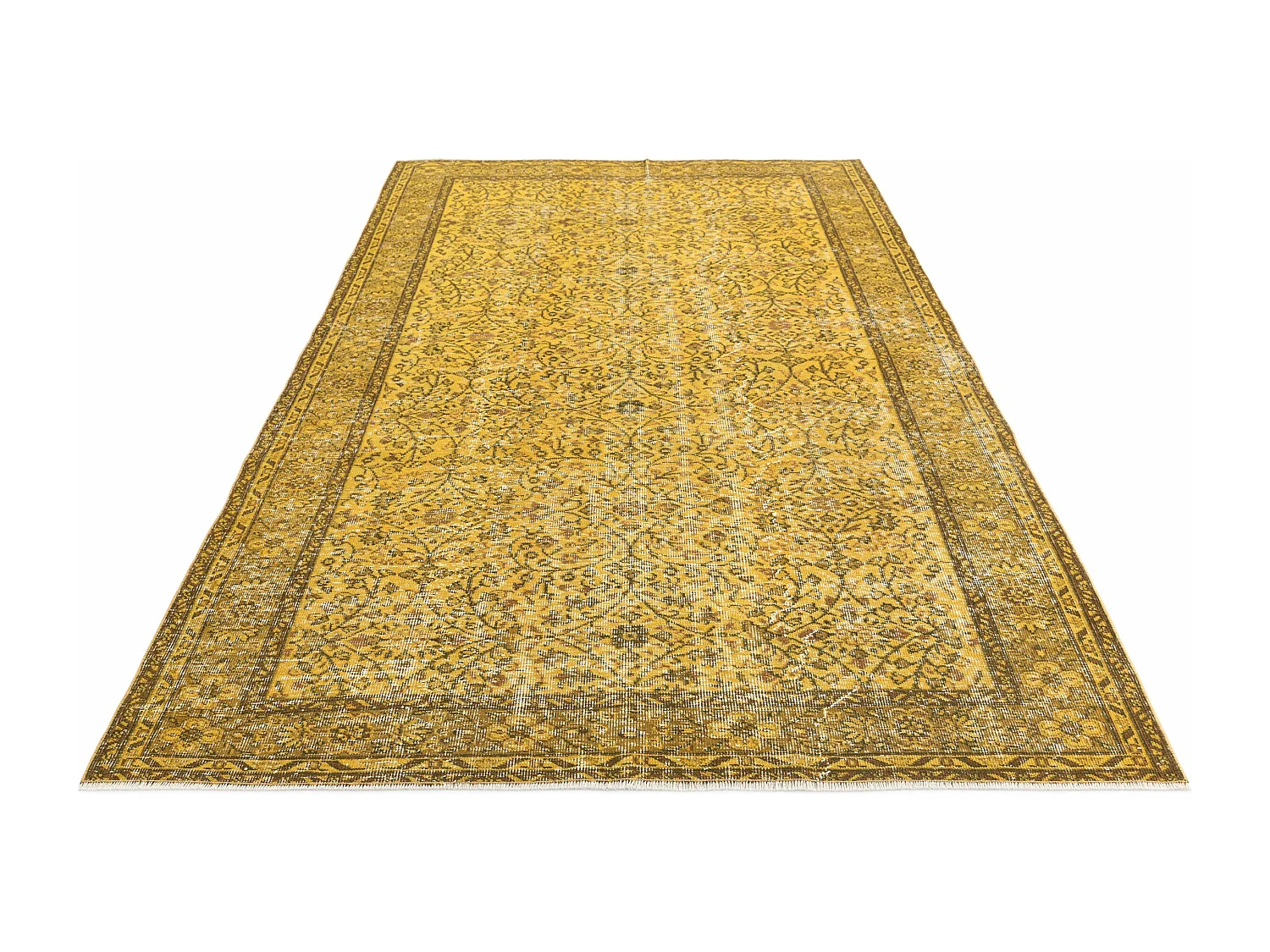 Tapis de laine 165x277 jaune Ultra Vintage