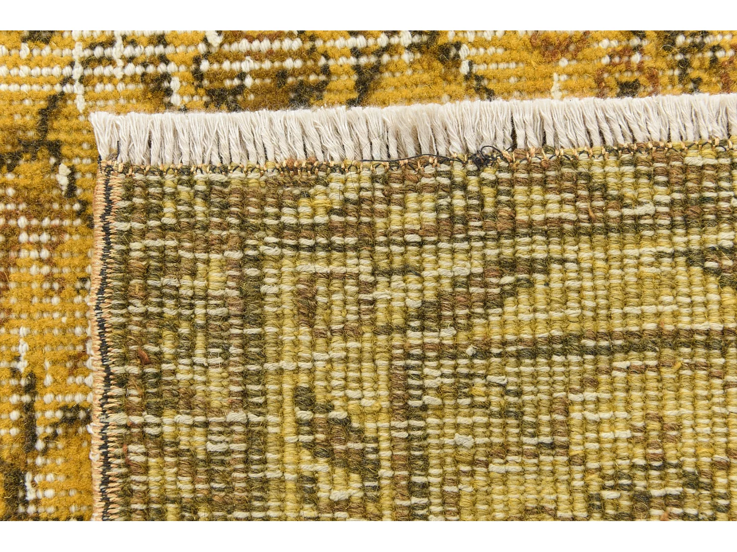 Tapis de laine 165x277 jaune Ultra Vintage