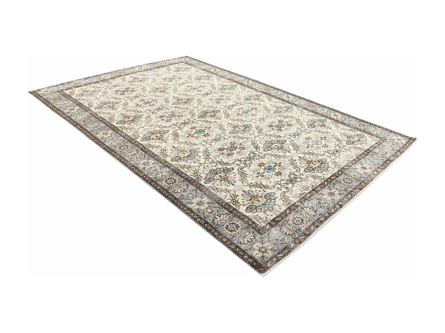 Wollteppich 175x290 Beige Ultra Vintage