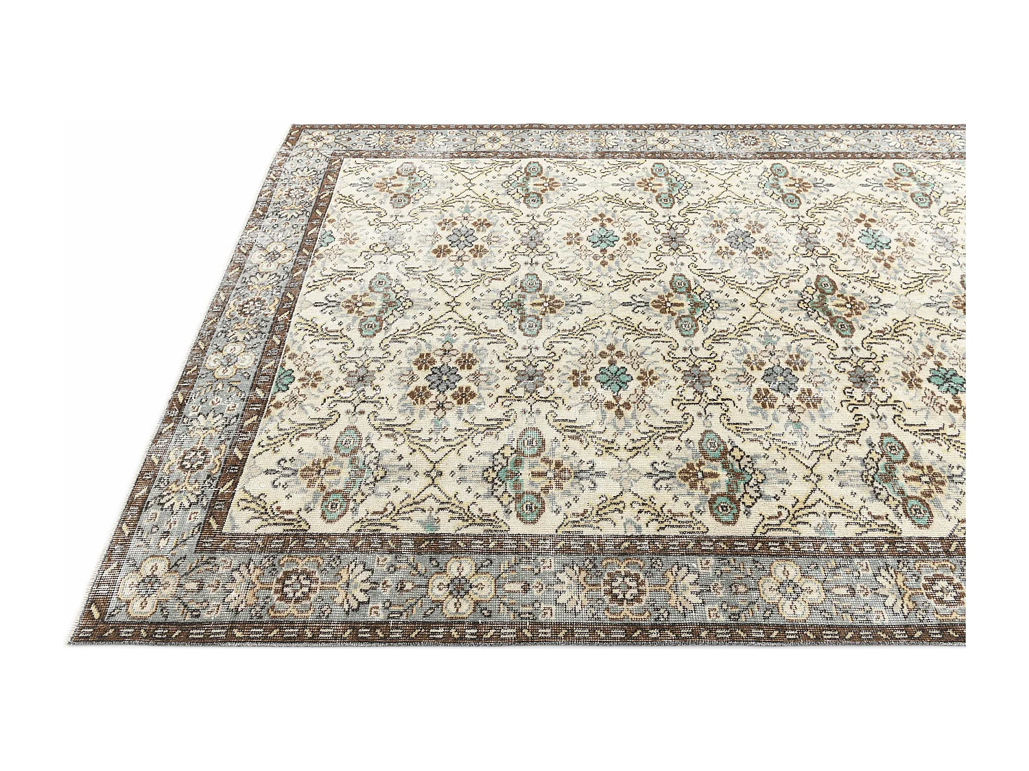 Wollteppich 175x290 Beige Ultra Vintage