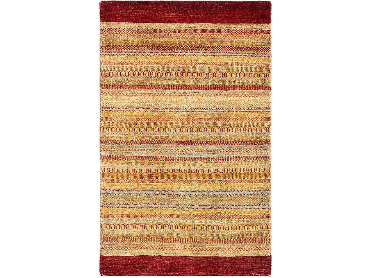 Tapis de laine 94x153 rouge Juma
