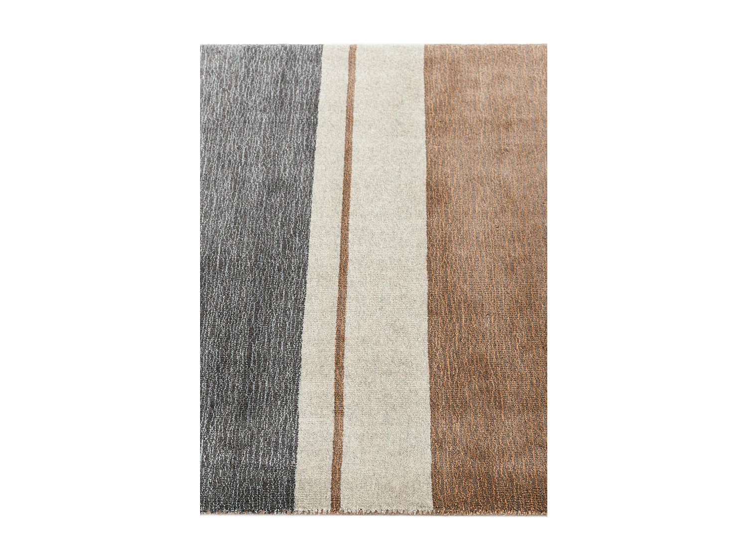 Tapis de couloir en laine 79x399 brun Darya
