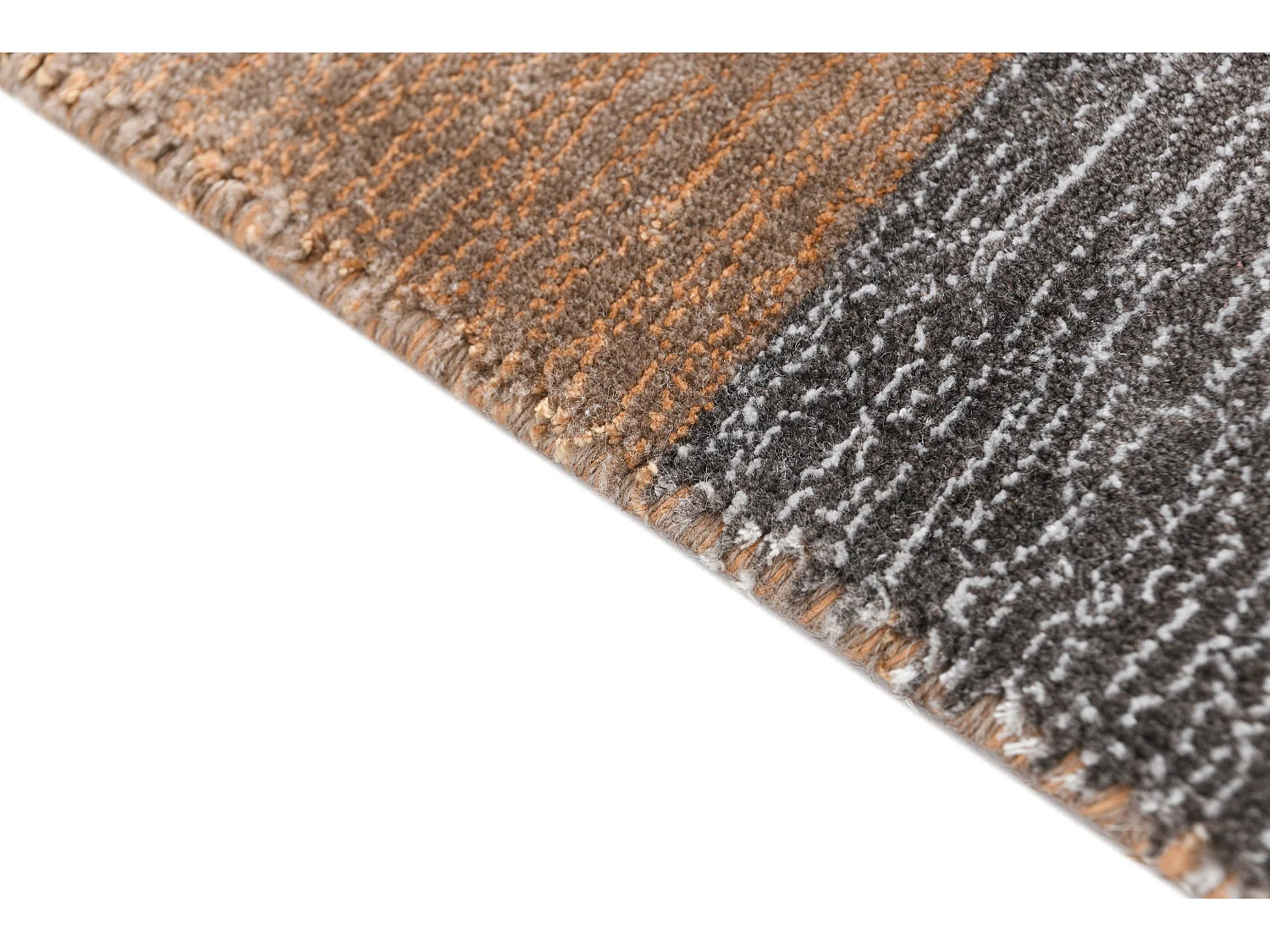 Tapis de couloir en laine 79x399 brun Darya