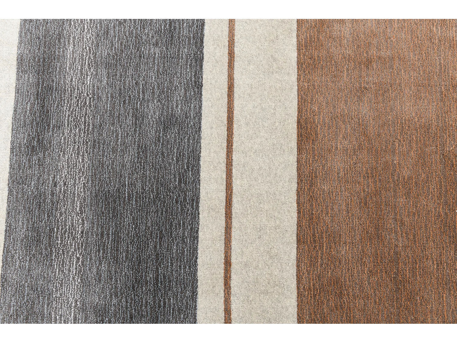 Tapis de couloir en laine 79x399 brun Darya