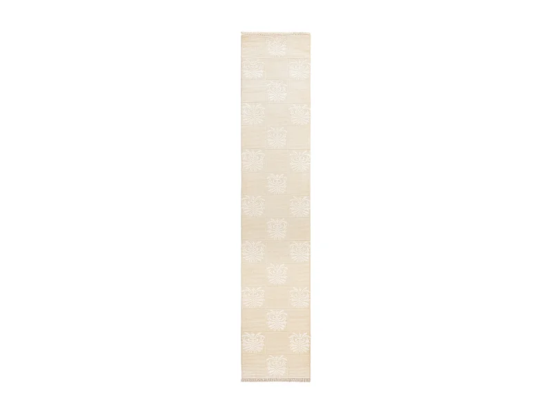 Tapis de couloir en laine 79x404 beige Darya