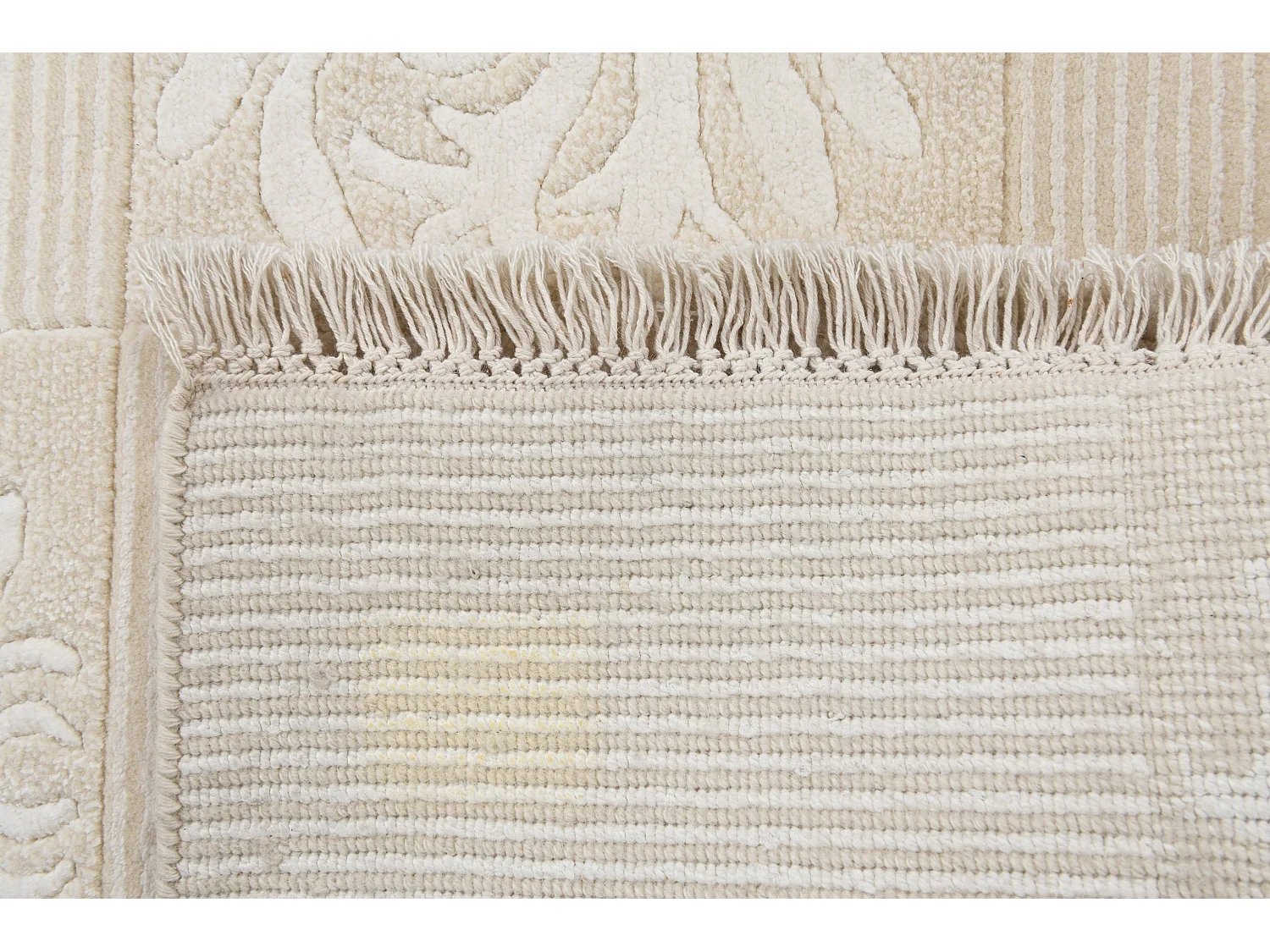 Tapis de couloir en laine 79x404 beige Darya
