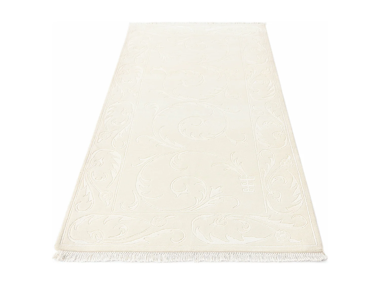 Tapis de couloir en laine 99x201 beige Darya