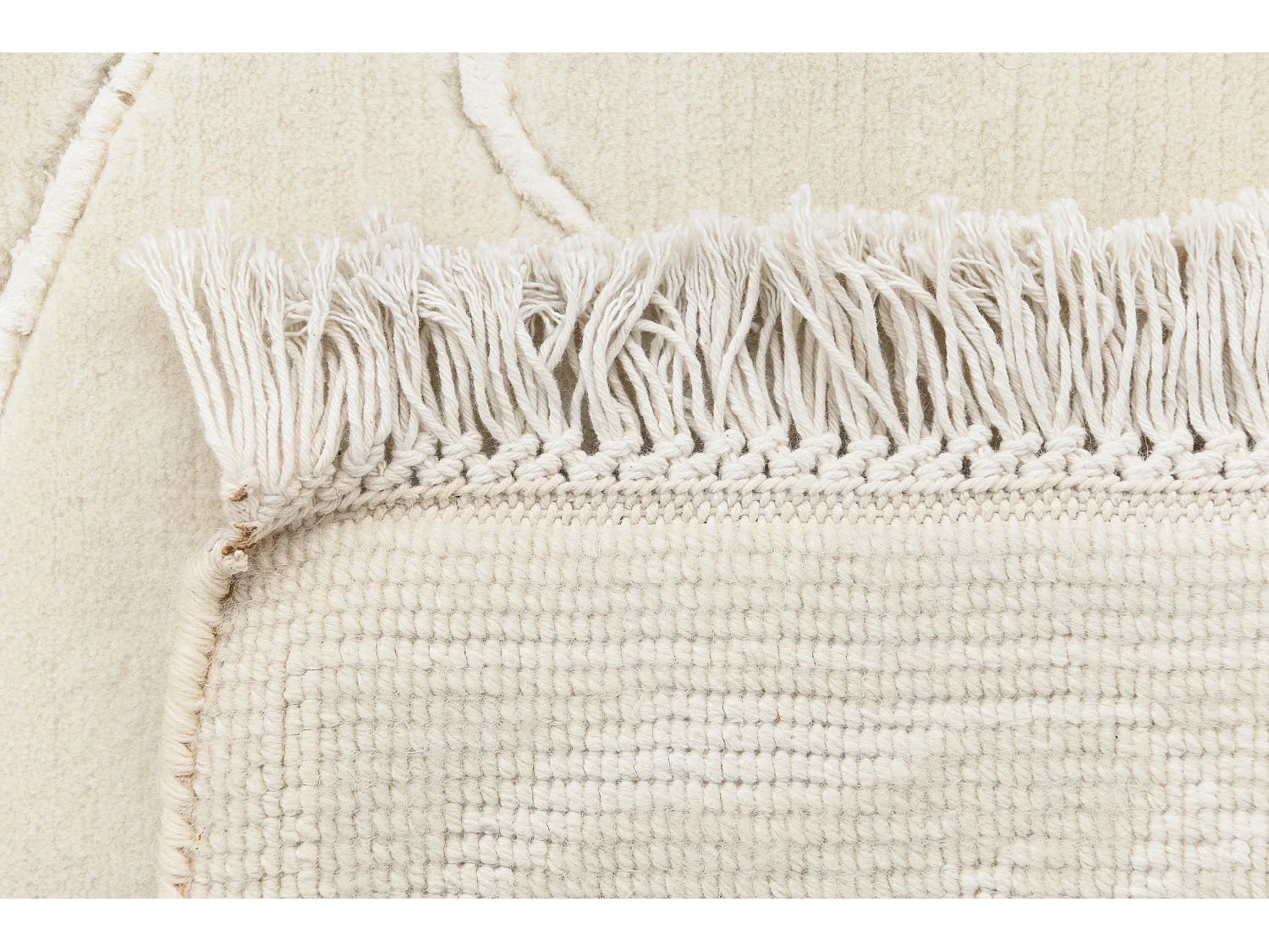 Tapis de couloir en laine 99x201 beige Darya