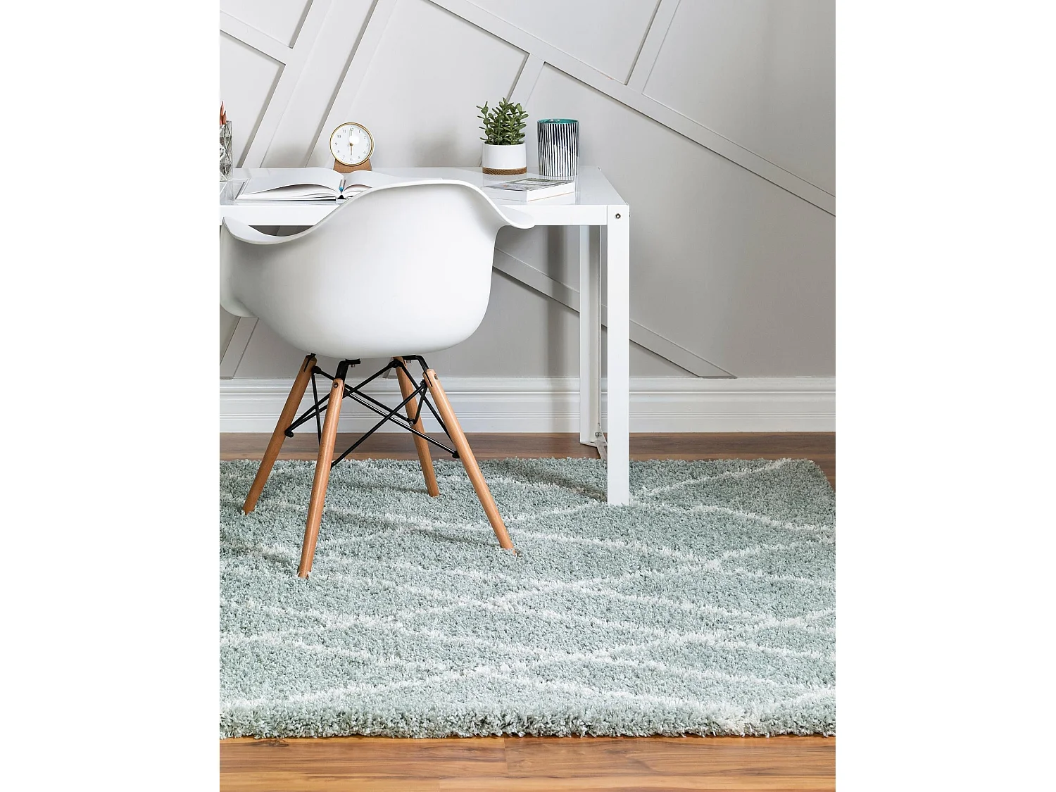 Tapis shaggy 240x305 vert Lachen Fence