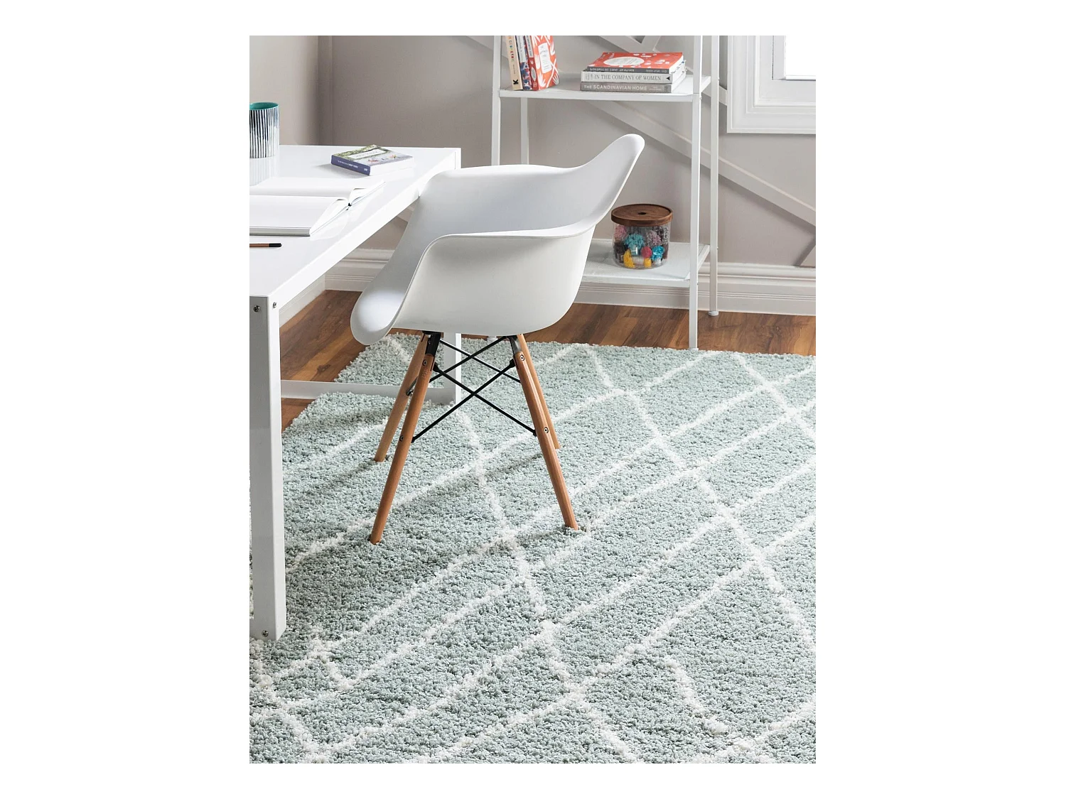Tapis shaggy 240x305 vert Lachen Fence