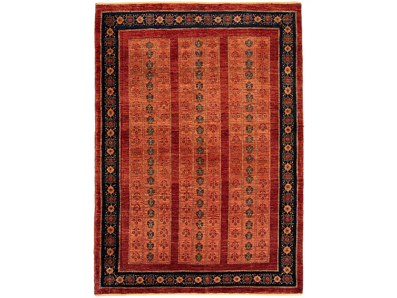 Tapis de laine 161x222 rouge Kashkuli