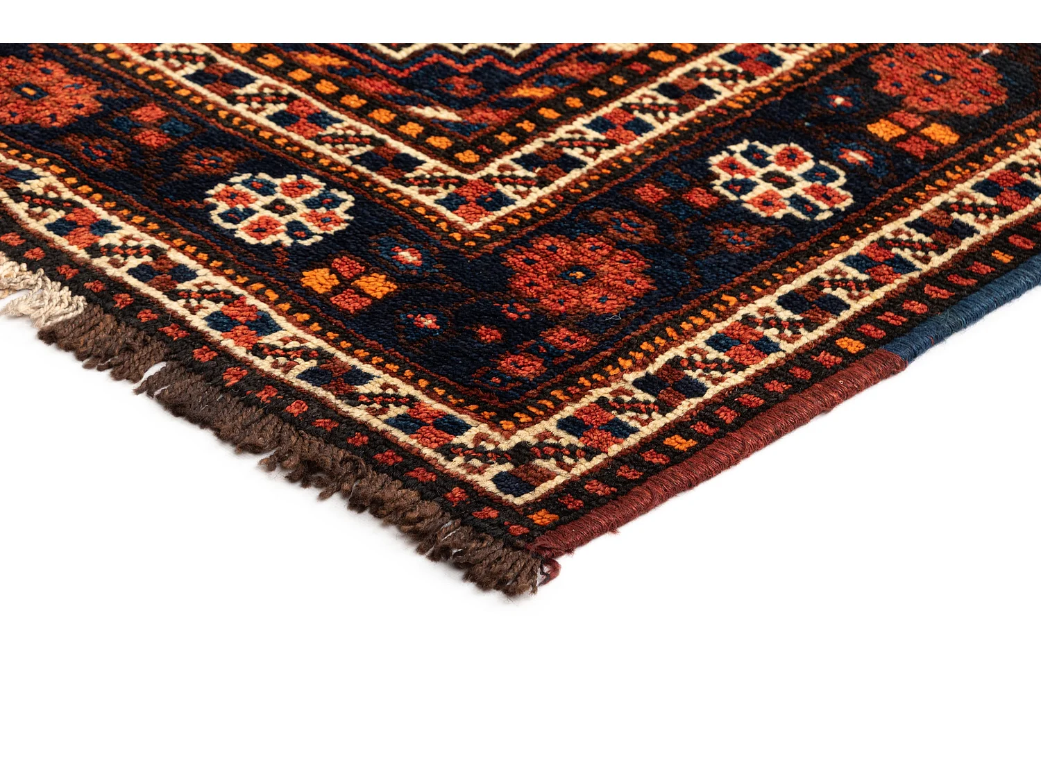 Tappeto in lana 165x212 arancia Ghashghai