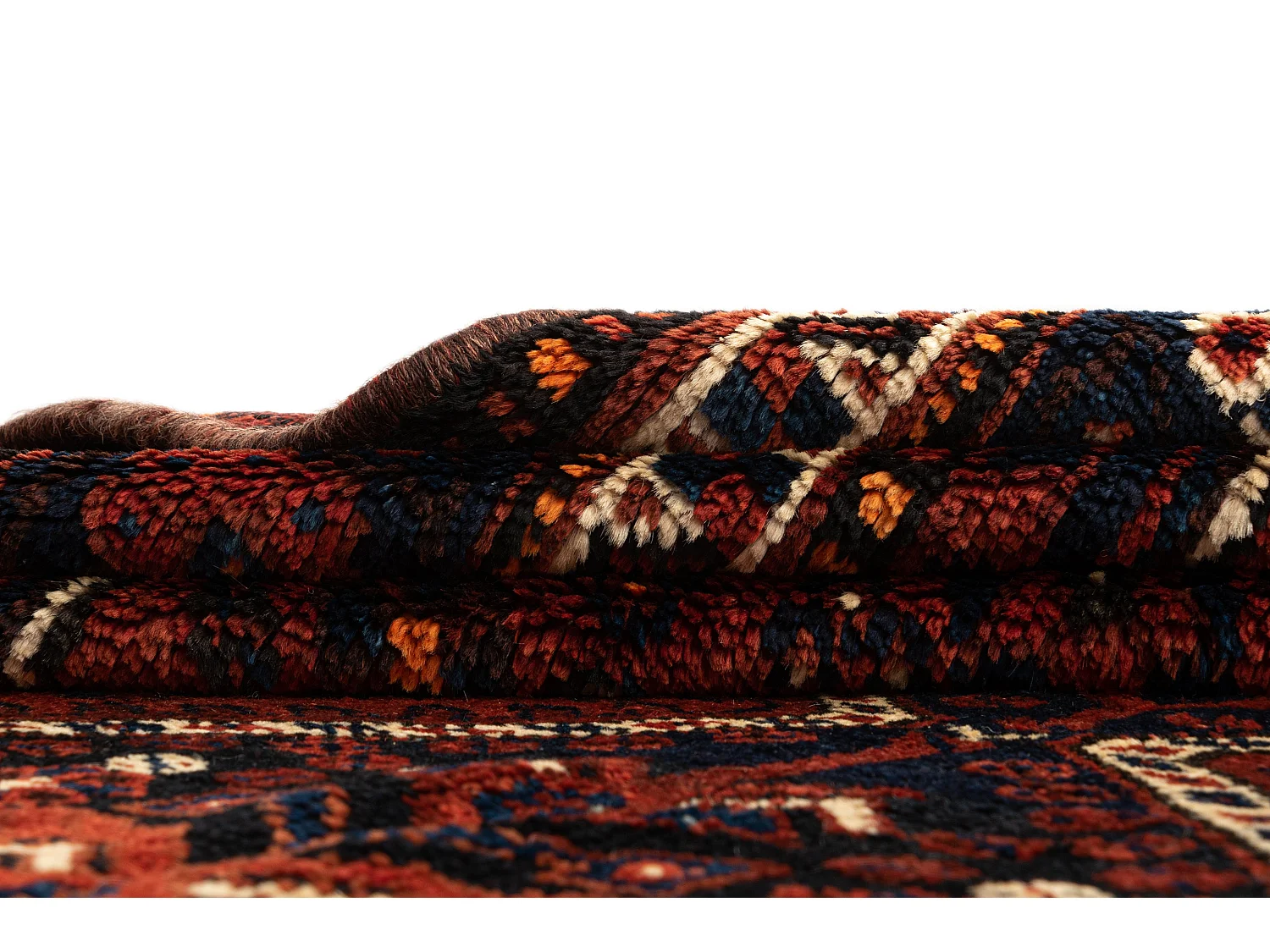 Tapis de laine 165x212 orange Ghashghai