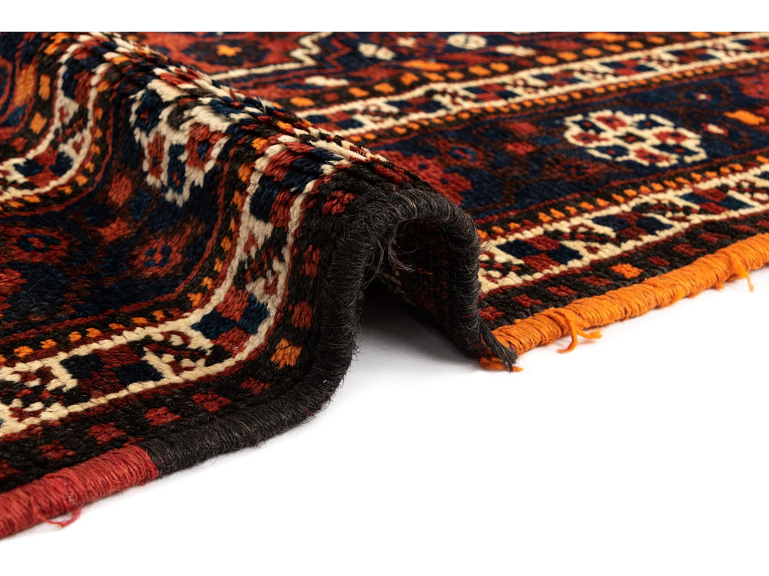 Tapis de laine 165x212 orange Ghashghai