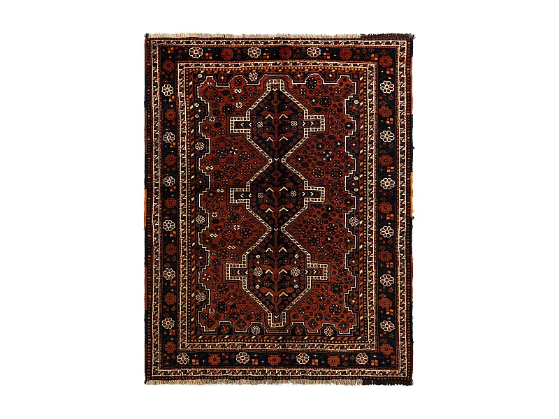 Tapis de laine 165x212 orange Ghashghai