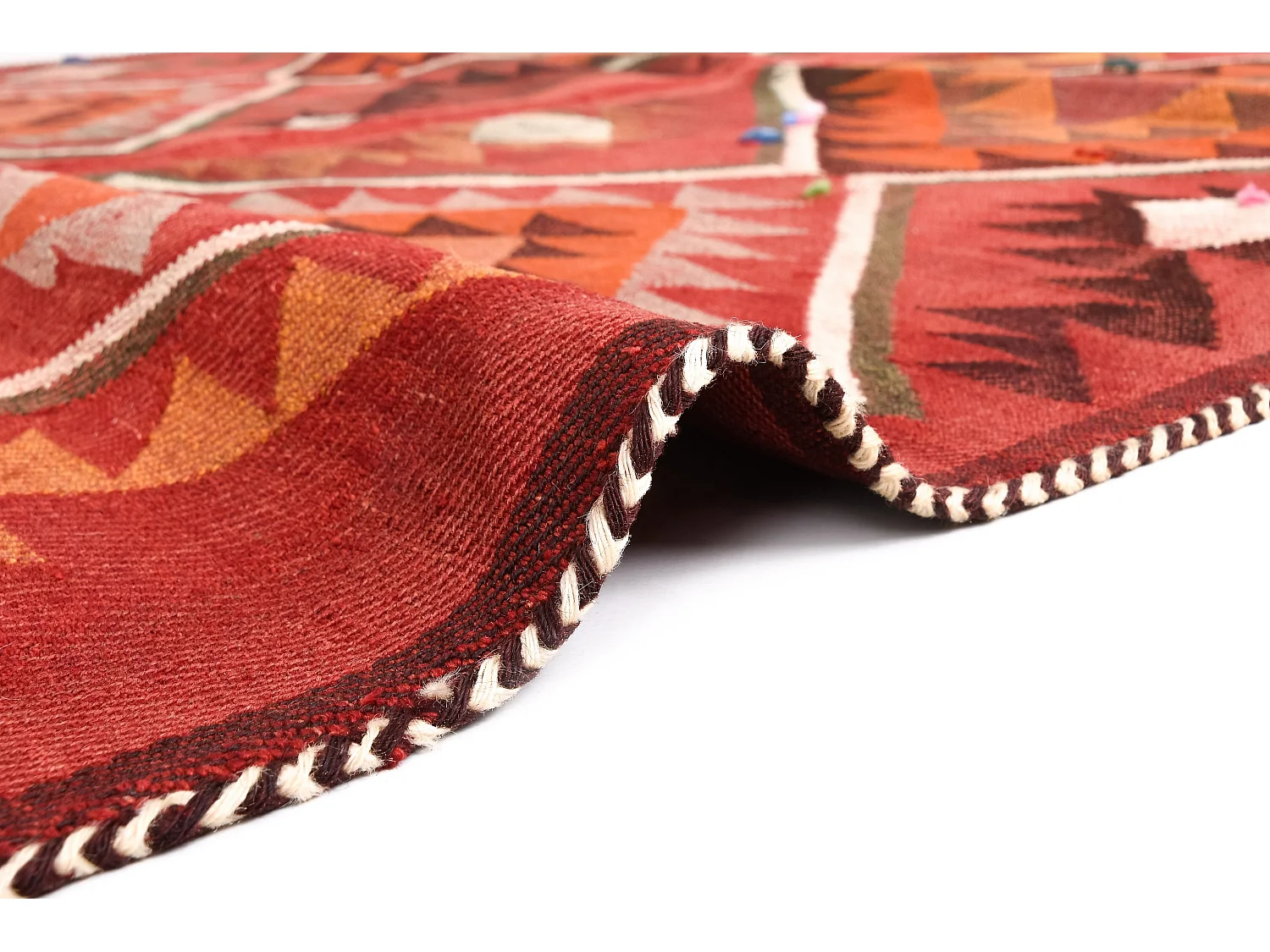 Tapis de laine 149x206 rouge Jajim