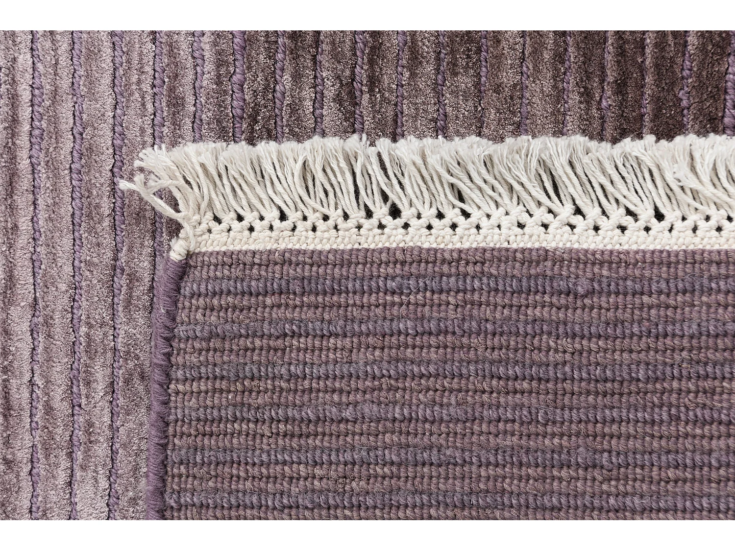 Tapis de couloir en laine 79x404 Violet Darya