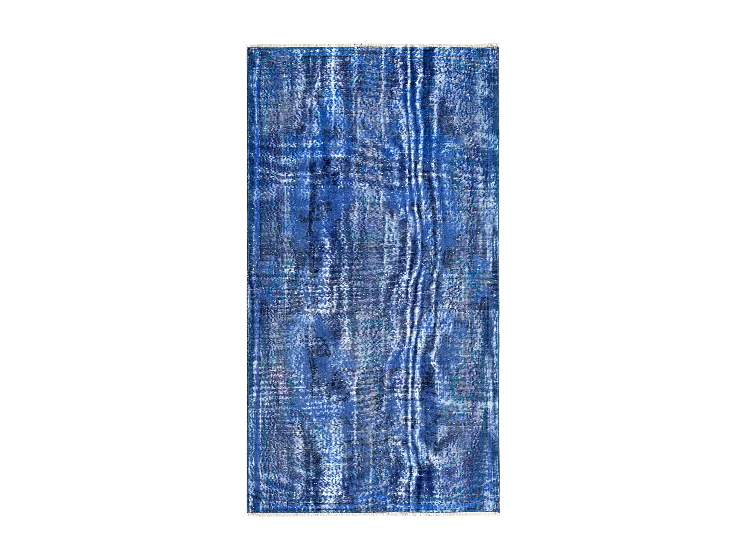 Tapis de laine 104x191 Bleu Ultra Vintage