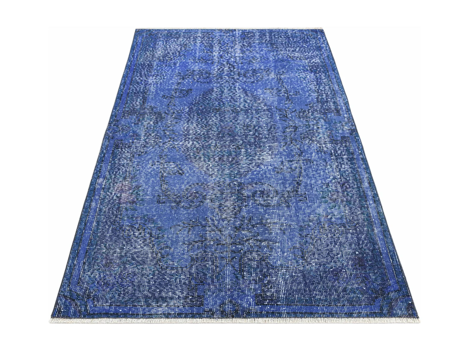 Tapis de laine 104x191 Bleu Ultra Vintage