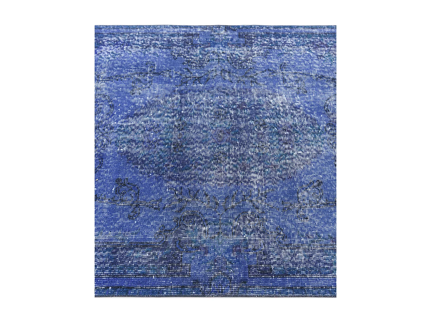 Tapis de laine 104x191 Bleu Ultra Vintage