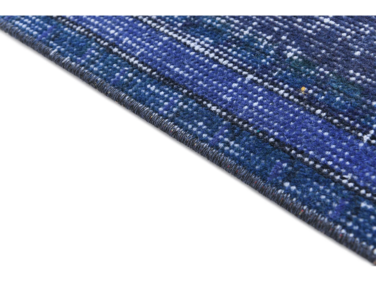 Tapis de laine 104x191 Bleu Ultra Vintage