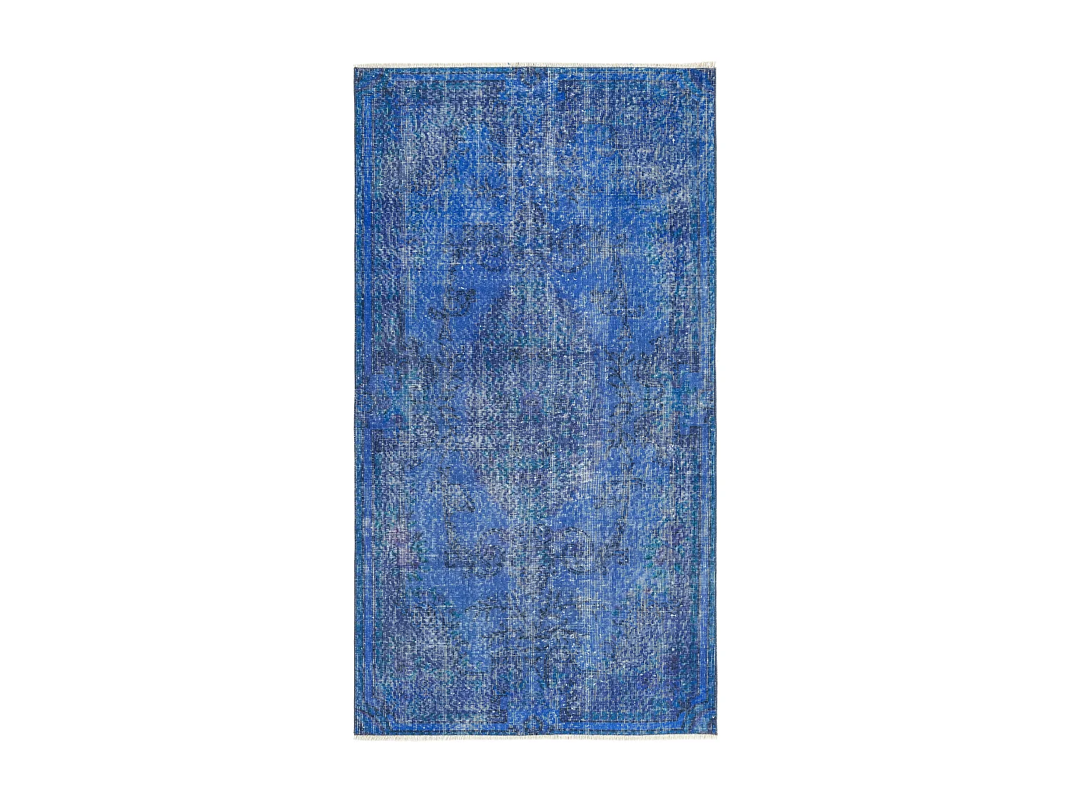 Tapis de laine 104x191 Bleu Ultra Vintage