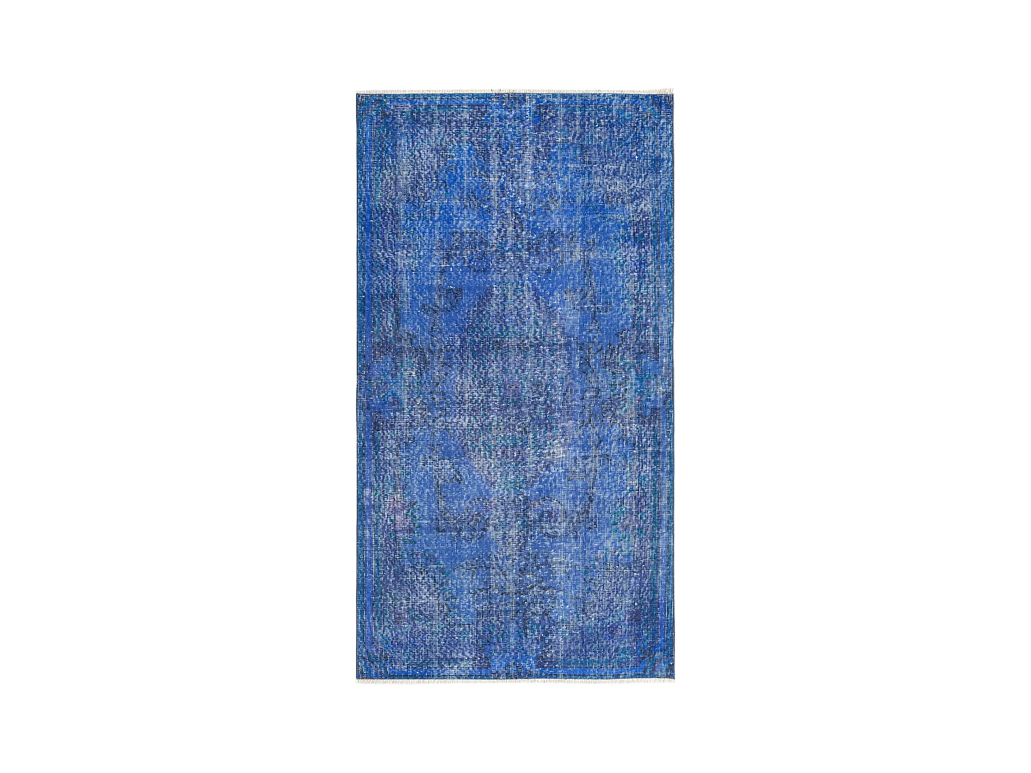 Tapis de laine 104x191 Bleu Ultra Vintage