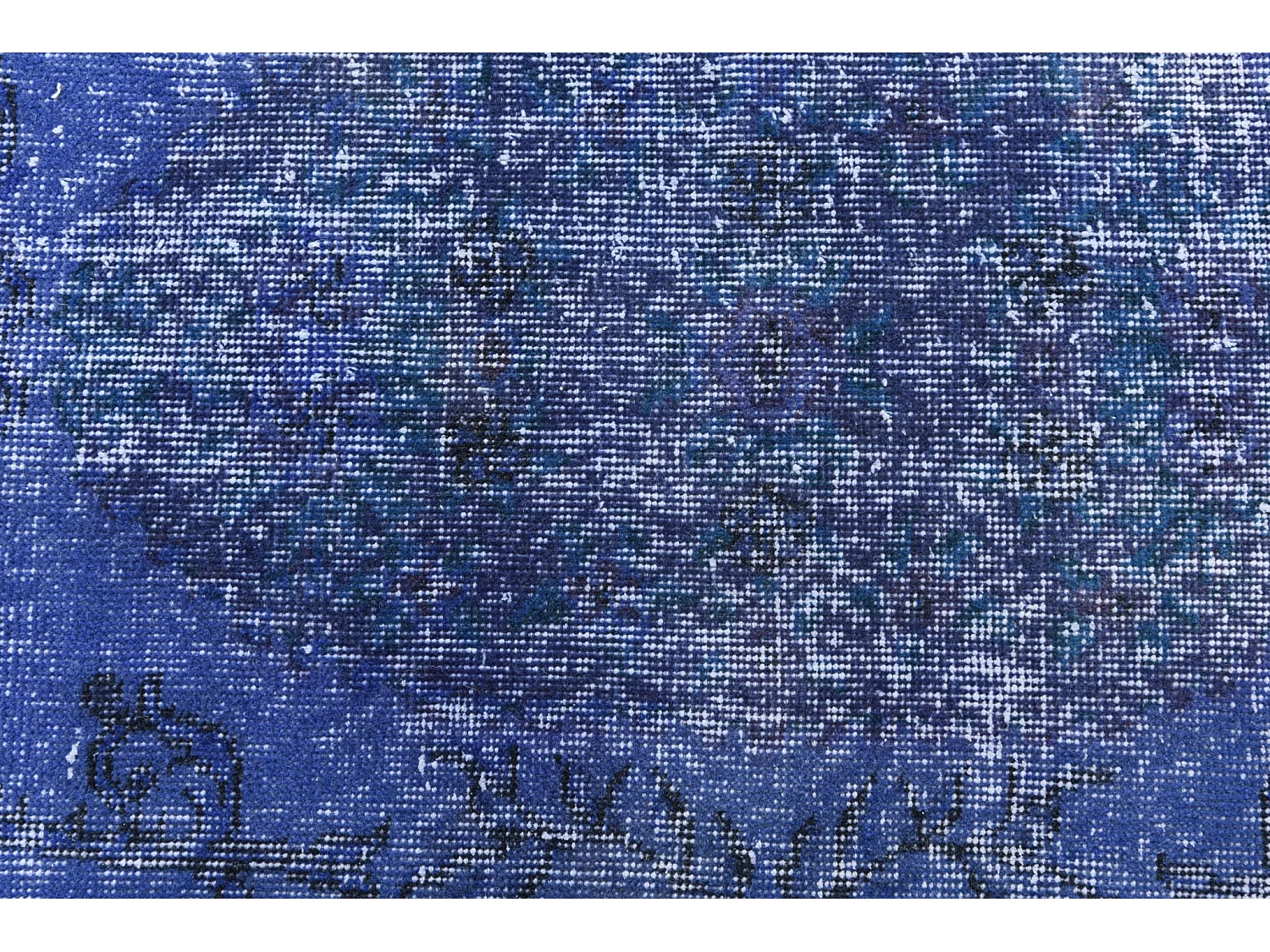 Wollteppich 104x191 Blau Ultra Vintage