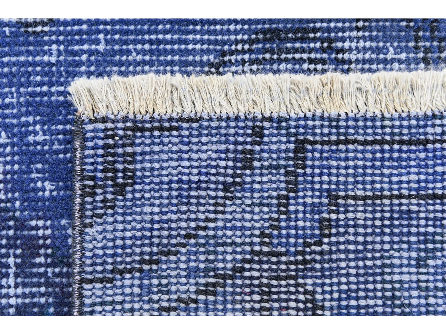 Wollteppich 104x191 Blau Ultra Vintage