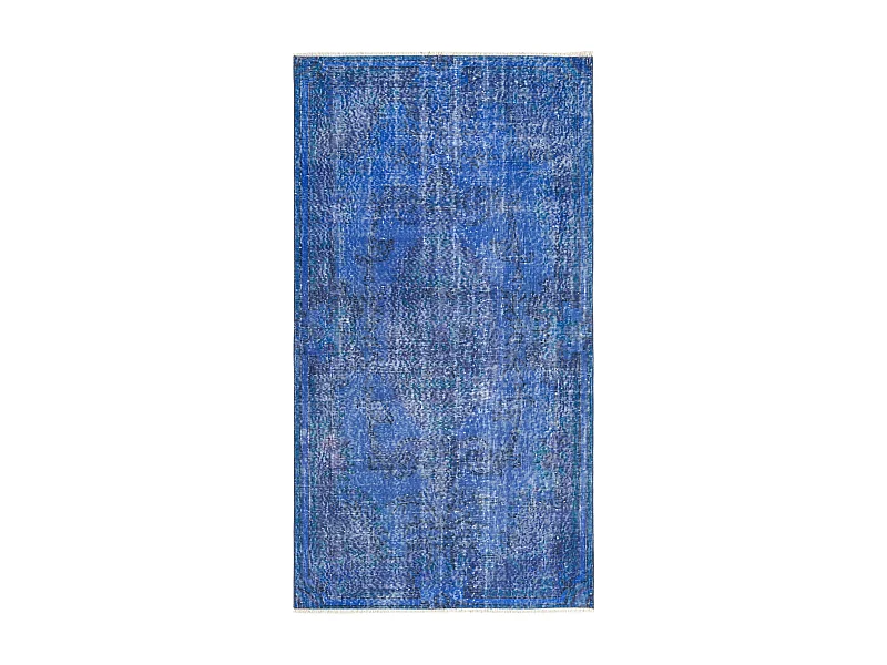 Tapis de laine 104x191 Bleu Ultra Vintage