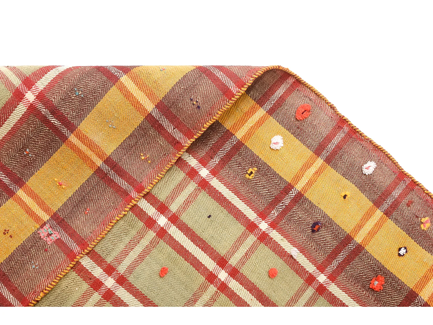 Tapis de laine 159x225 rouge Jajim