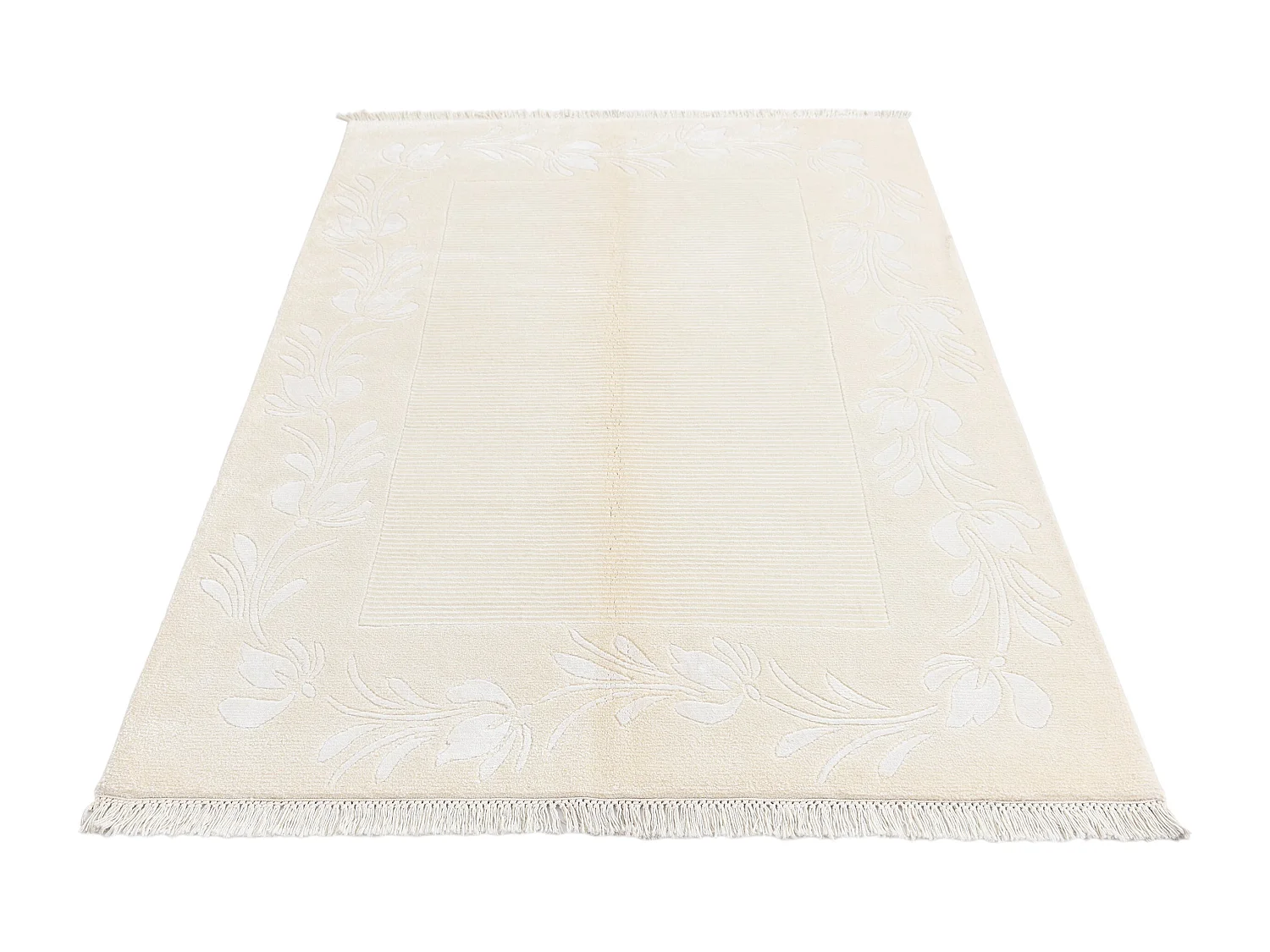 Tapis de laine 119x183 beige Darya