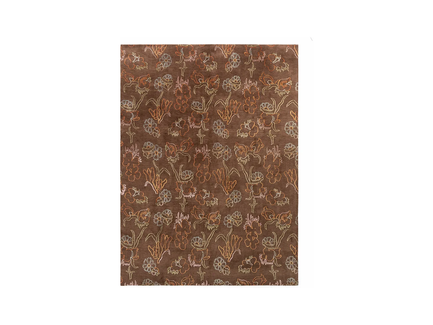 Tapis de laine 223x299 brun Modern Nehmo