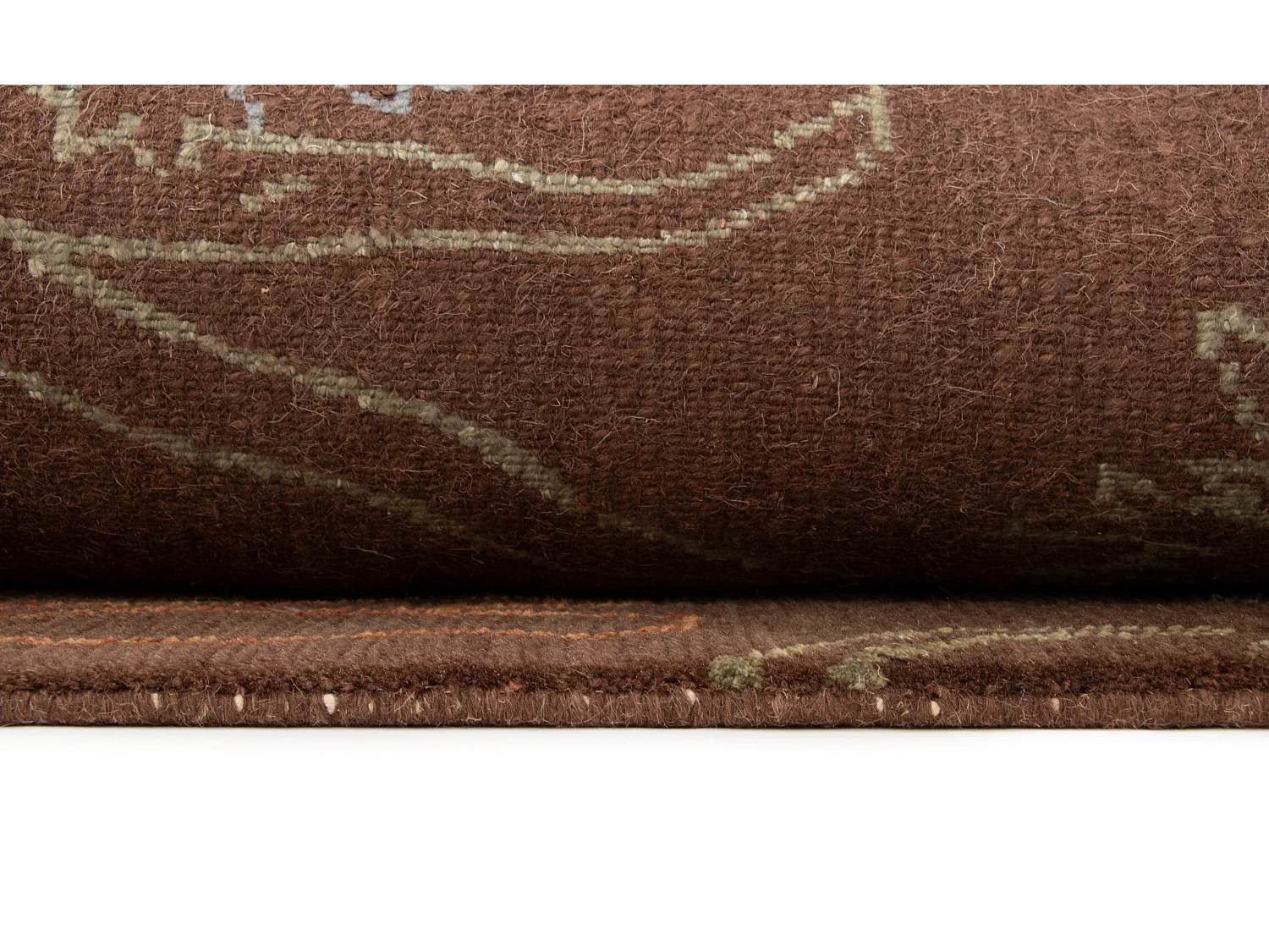 Tappeto in lana 223x299 marrone Modern Nehmo