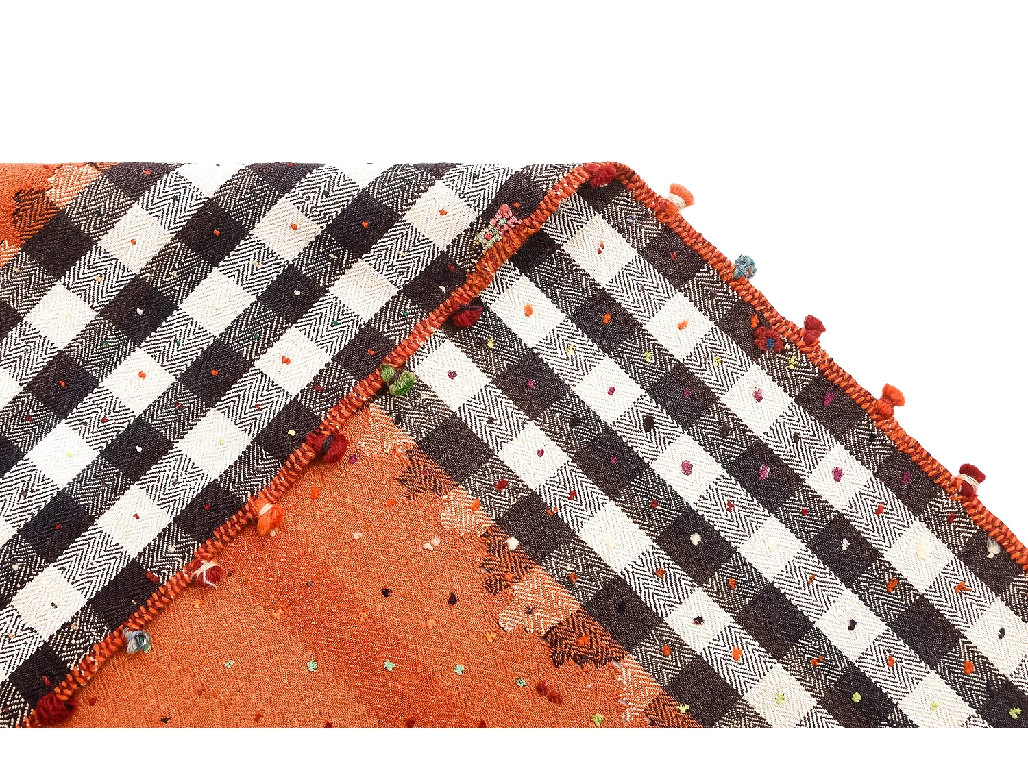 Tapis de laine 160x204 orange Jajim