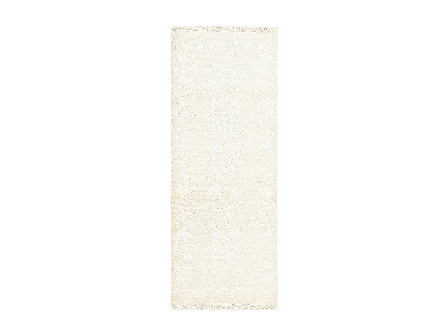 Tapis de couloir en laine 79x203 beige Darya