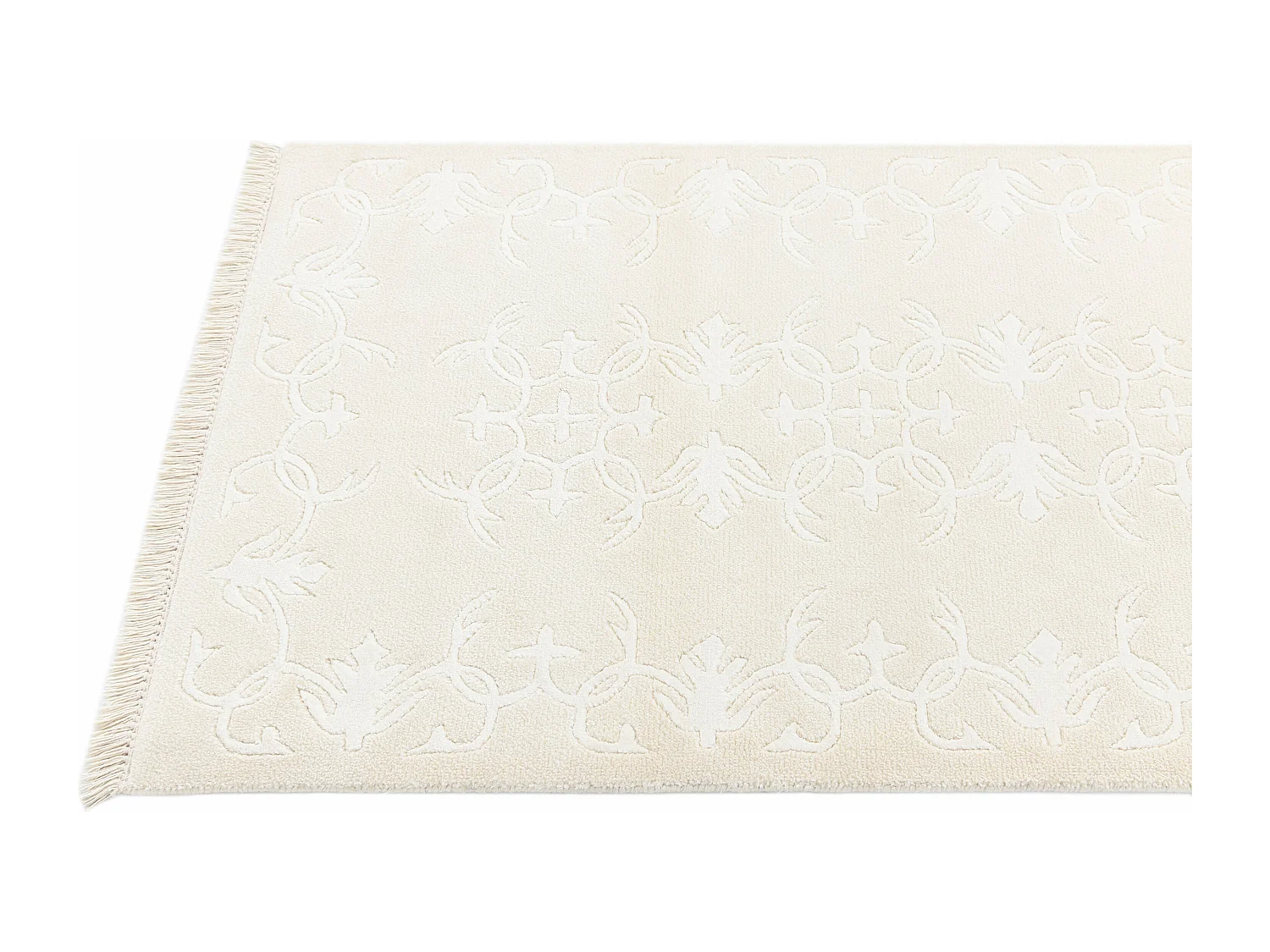 Tapis de couloir en laine 79x203 beige Darya