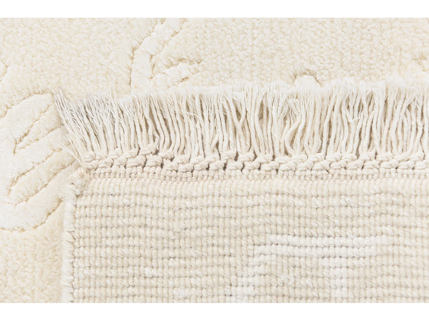 Tapis de couloir en laine 79x203 beige Darya