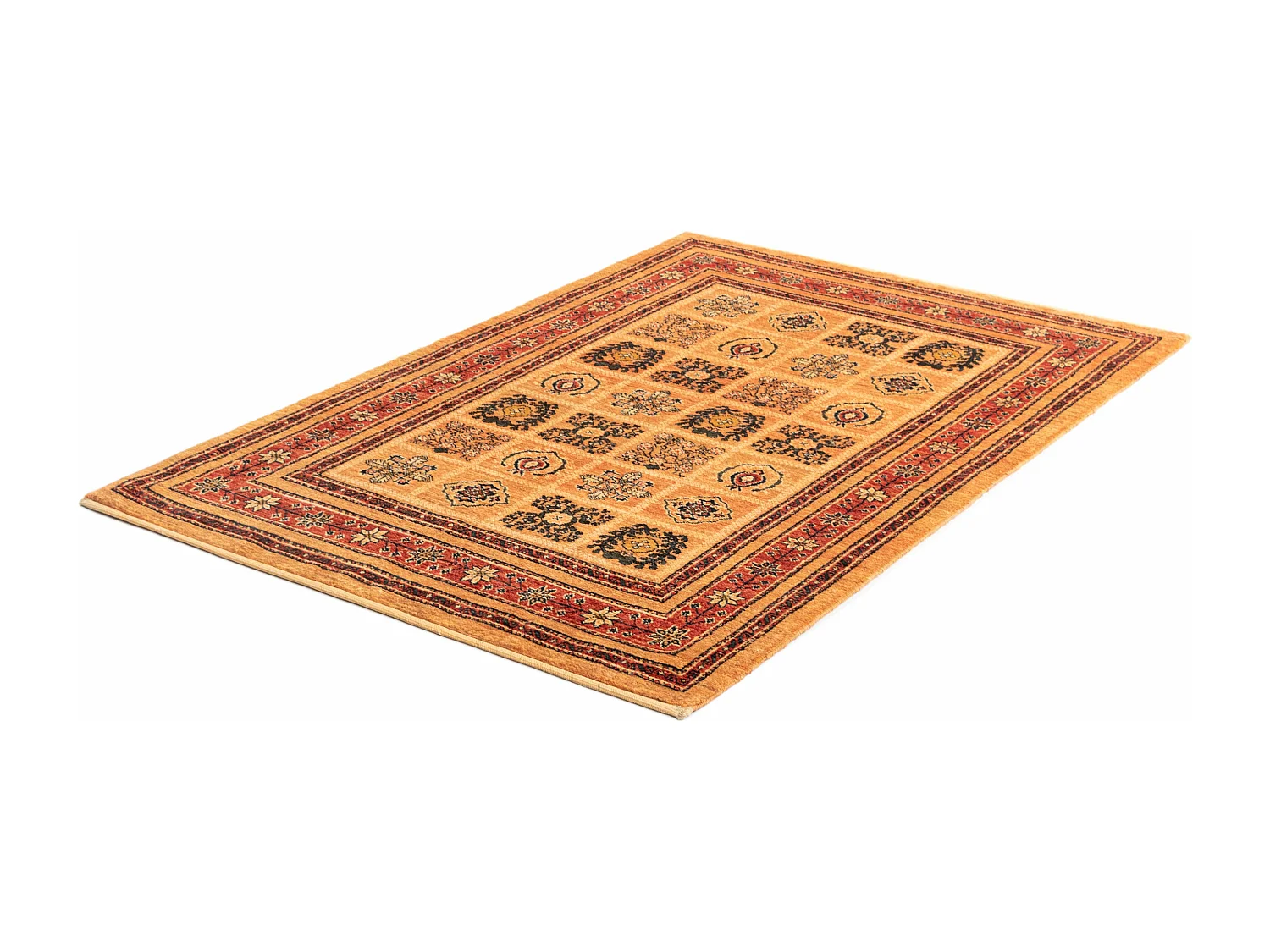Wollteppich 109x153 Orange Kashkuli