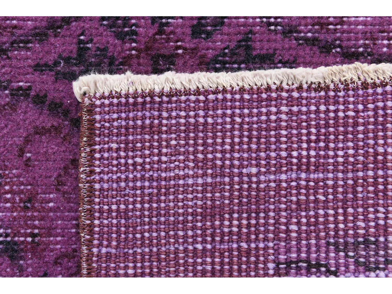 Tapis de laine 114x213 Violet Ultra Vintage