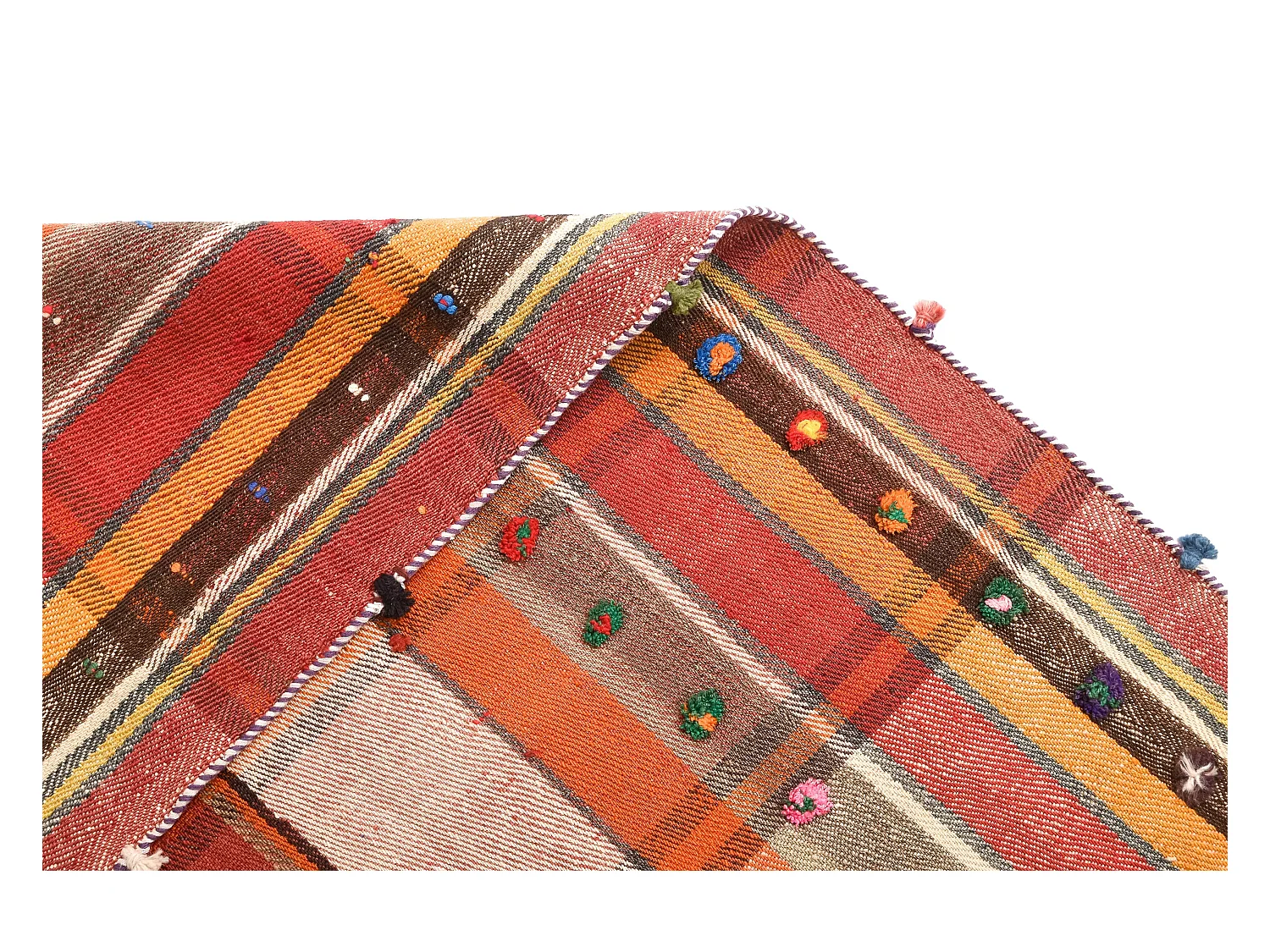 Tapis de laine 145x224 rouge Jajim