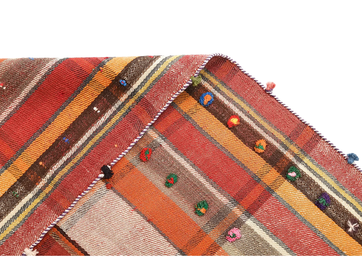 Tapis de laine 145x224 rouge Jajim