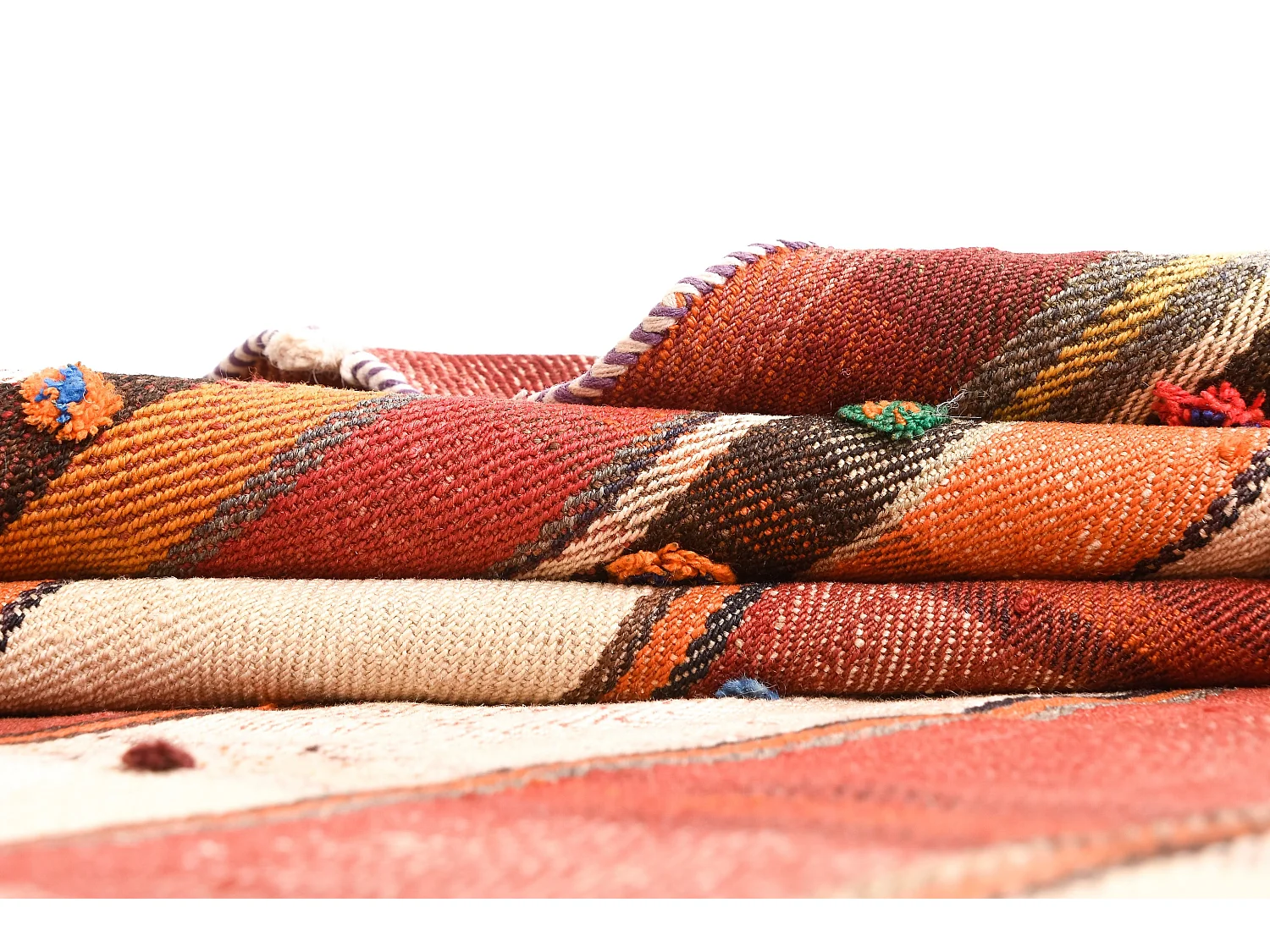 Tapis de laine 145x224 rouge Jajim