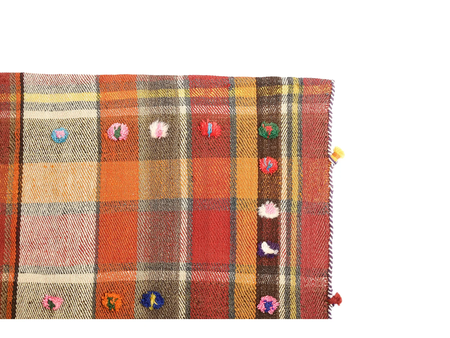 Tapis de laine 145x224 rouge Jajim