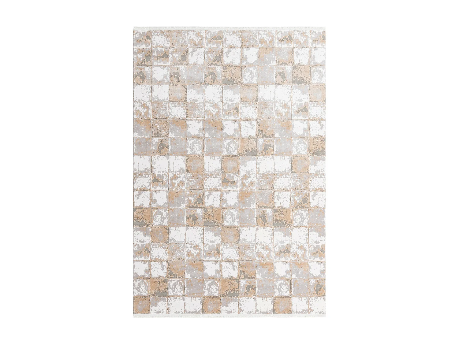 Tapis 240x240 beige Davos Cube