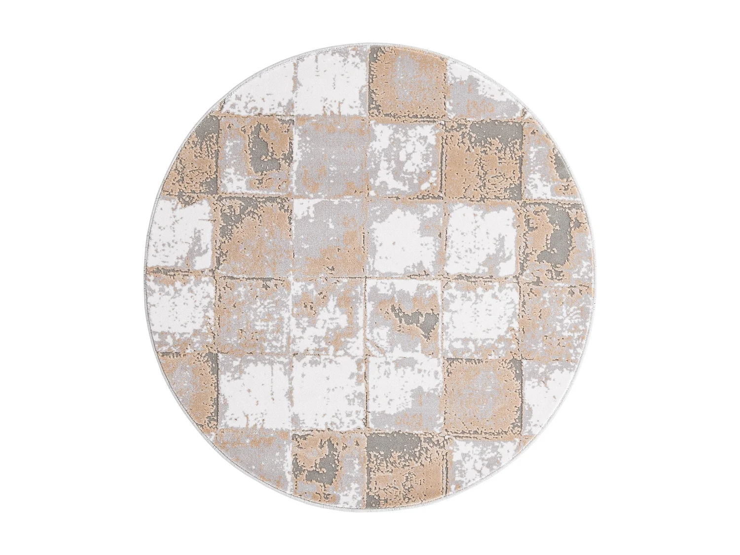 Tapis 240x240 beige Davos Cube