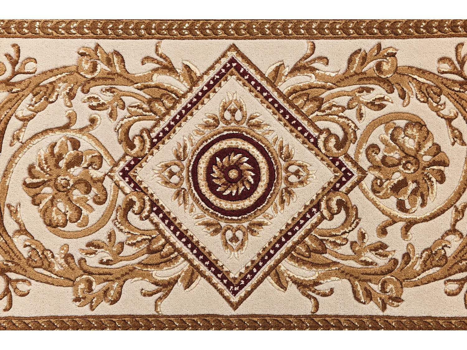 Läufer-Wollteppich 81x201 Braun Darya