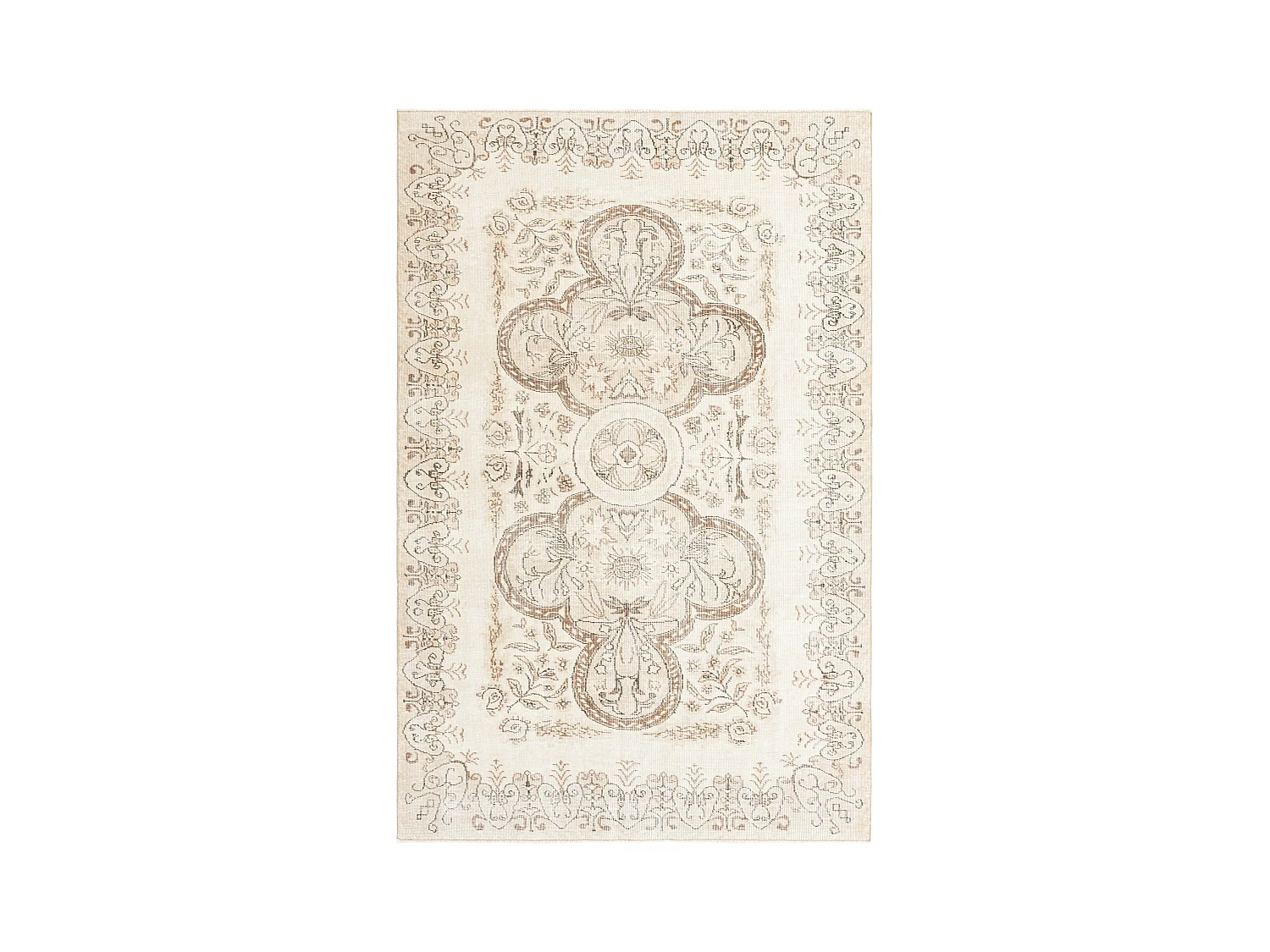 Tapis de laine 170x272 brun Ultra Vintage