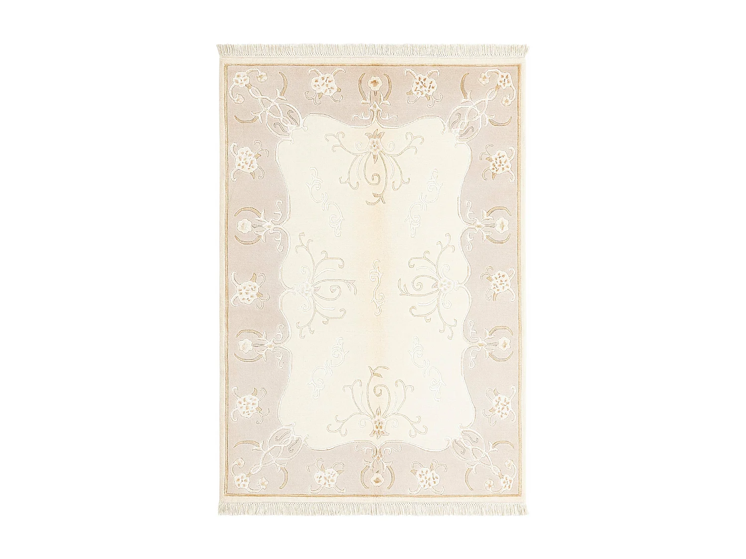 Tapis de laine 124x180 beige Darya